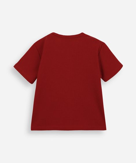 camiseta infantil carros vermelha