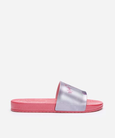 chinelo slide infantil guerreiras do k-pop hundrix gaspea rosa
