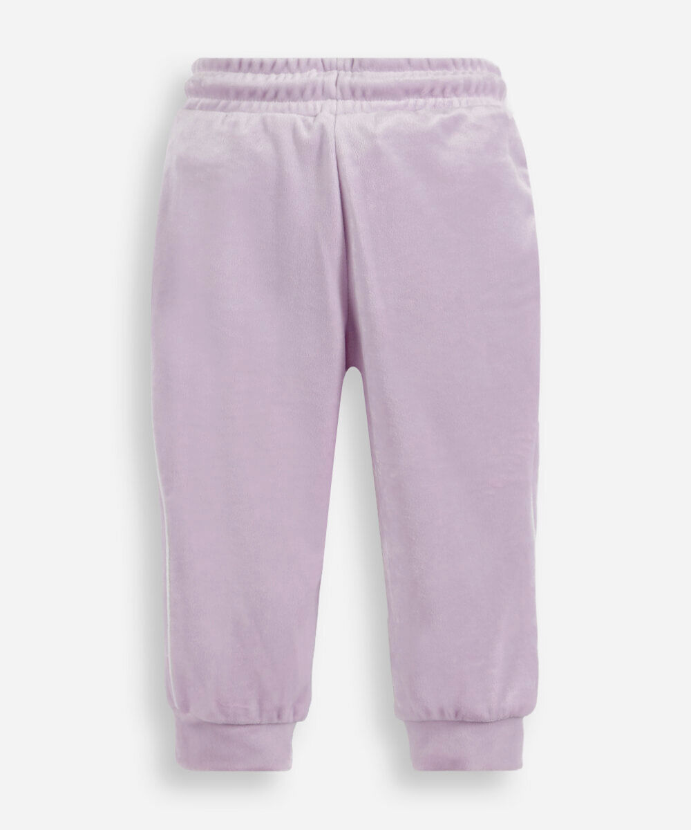 calça jogger infantil de push lilás