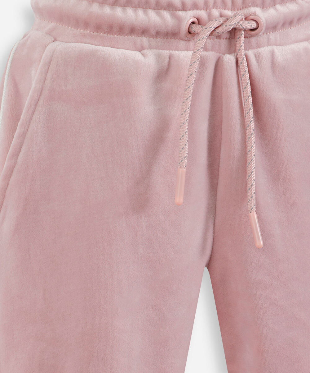 calça jogger infantil de push rosa