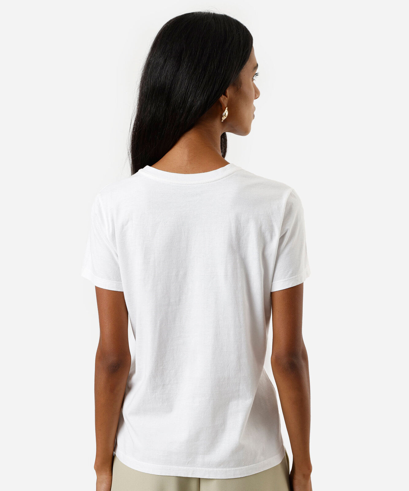 camiseta feminina i love pagode off white