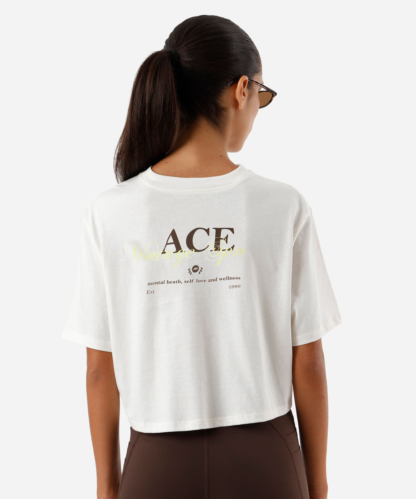 camiseta cropped feminina de algodão off white
