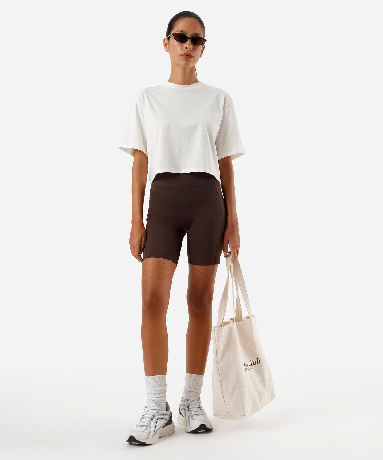 camiseta cropped feminina de algodão off white