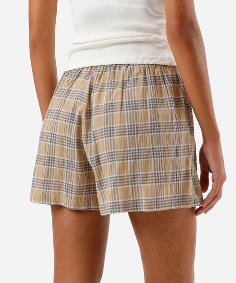 kit de 2 shorts boxer feminino em algodão estampado colorido