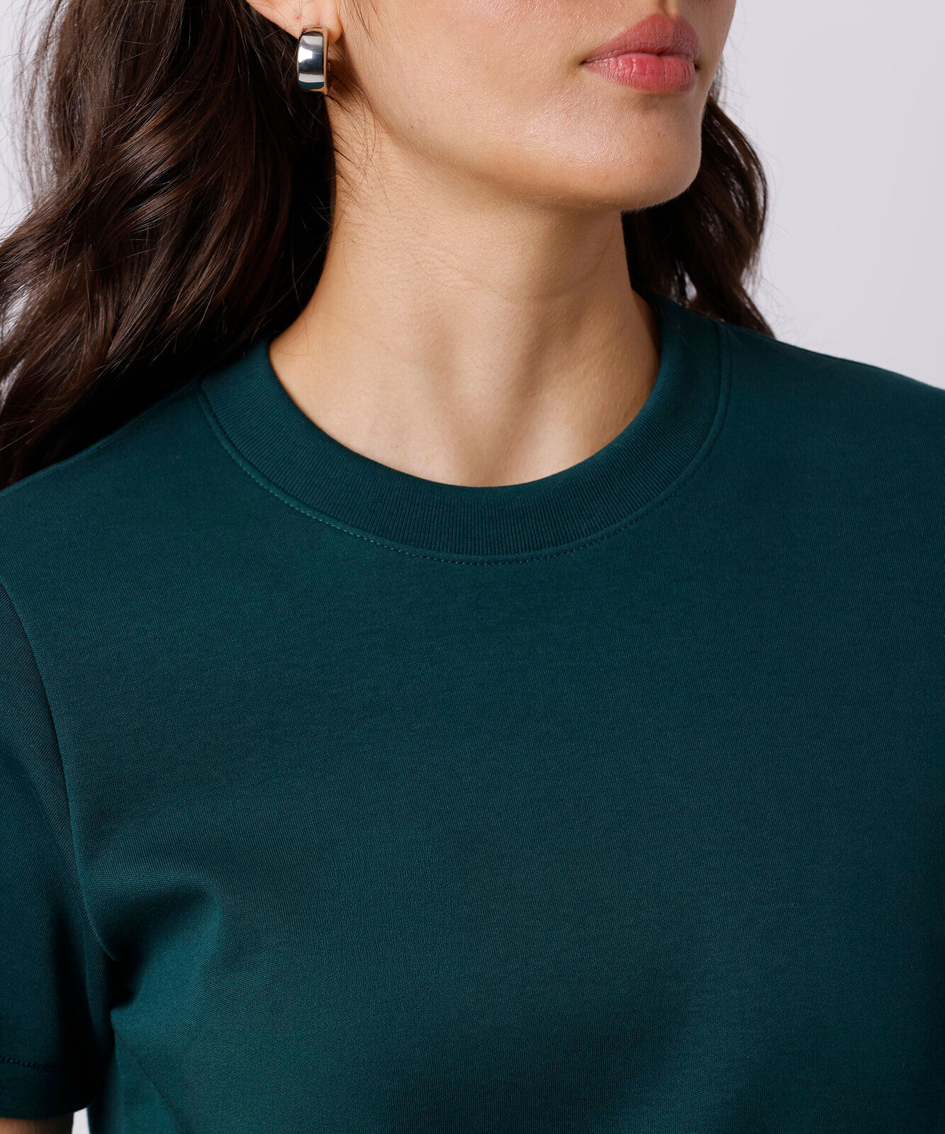 camiseta feminina de algodão slim mindset verde