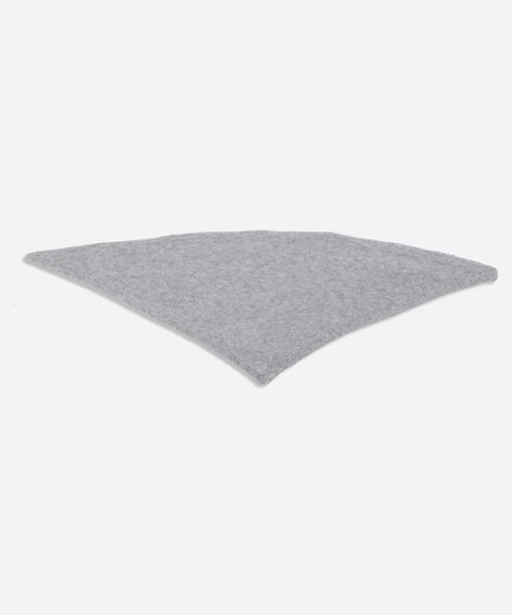 cachecol triangular de tricot mindset cinza