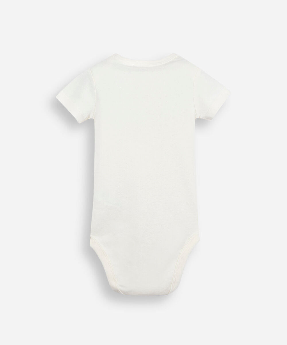 kit de 3 bodies infantil de algodão estampado colorido