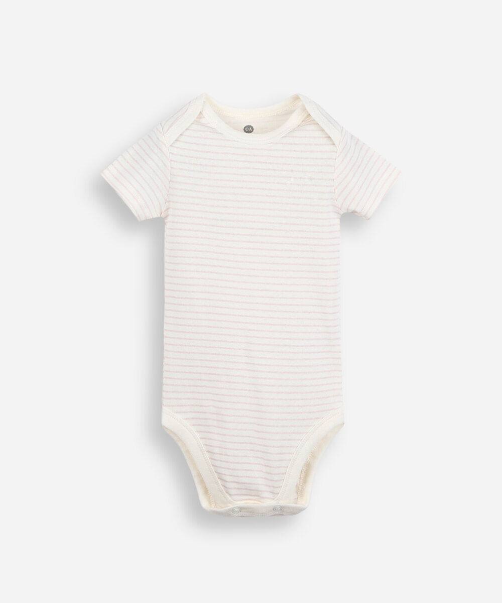 kit de 3 bodies infantil de algodão estampado colorido