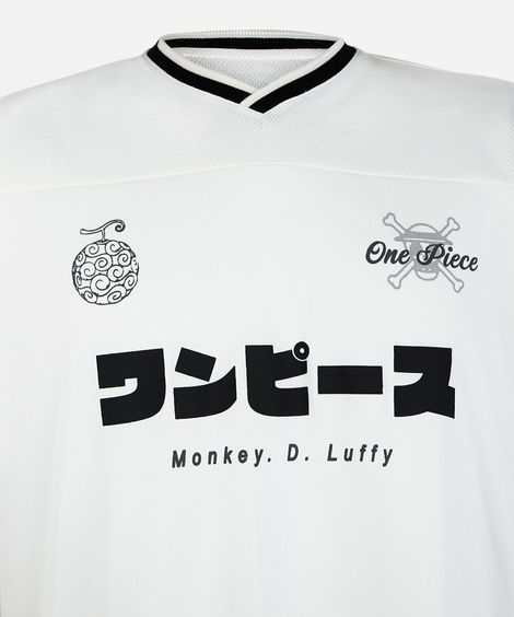 camiseta juvenil esportiva one piece off white