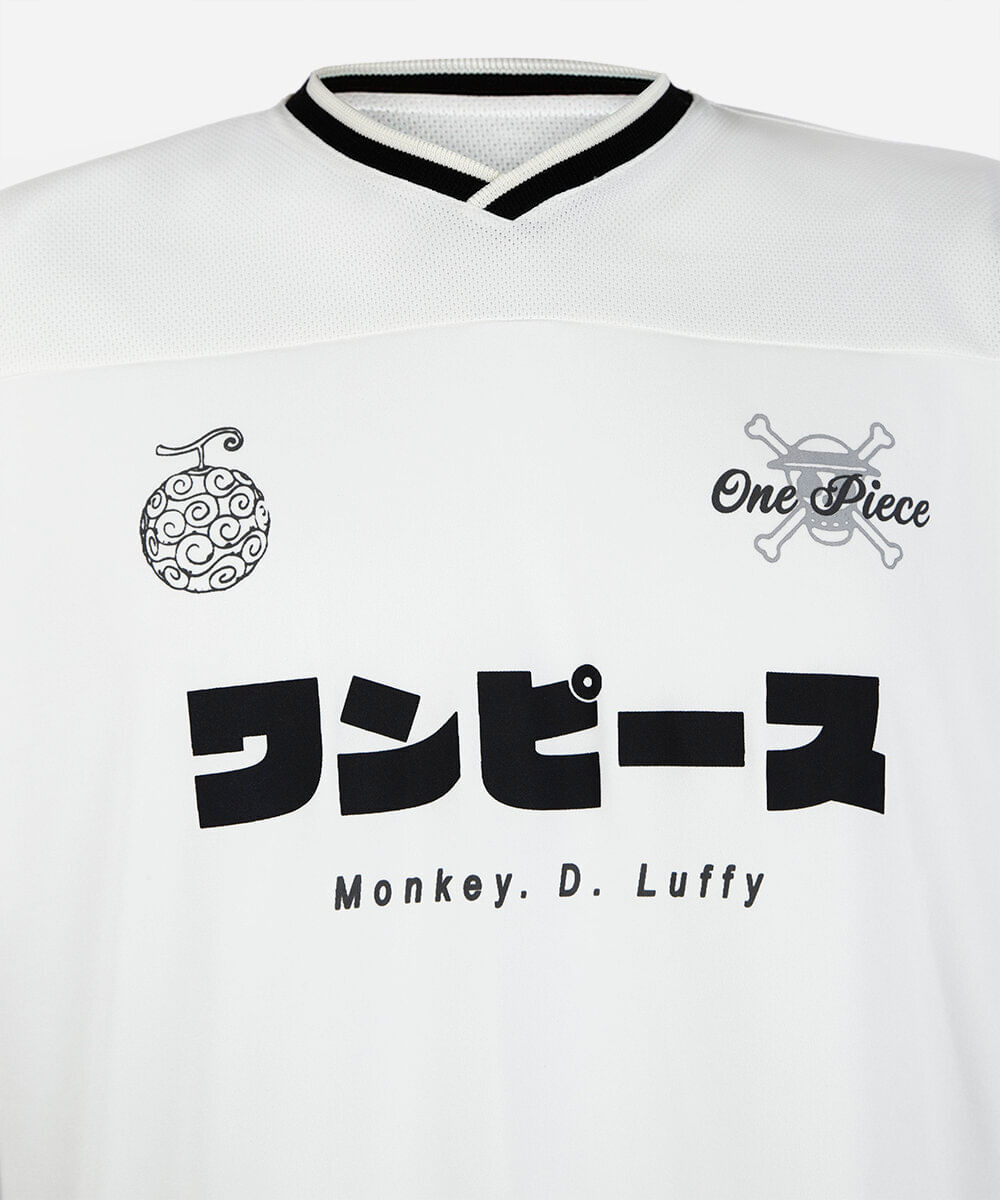 camiseta juvenil esportiva one piece off white