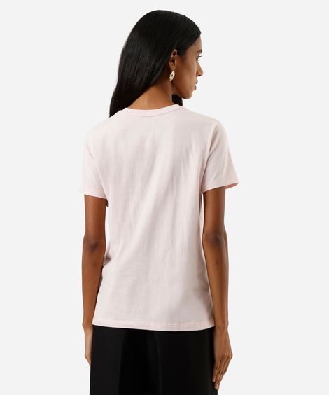 camiseta feminina dog rosa