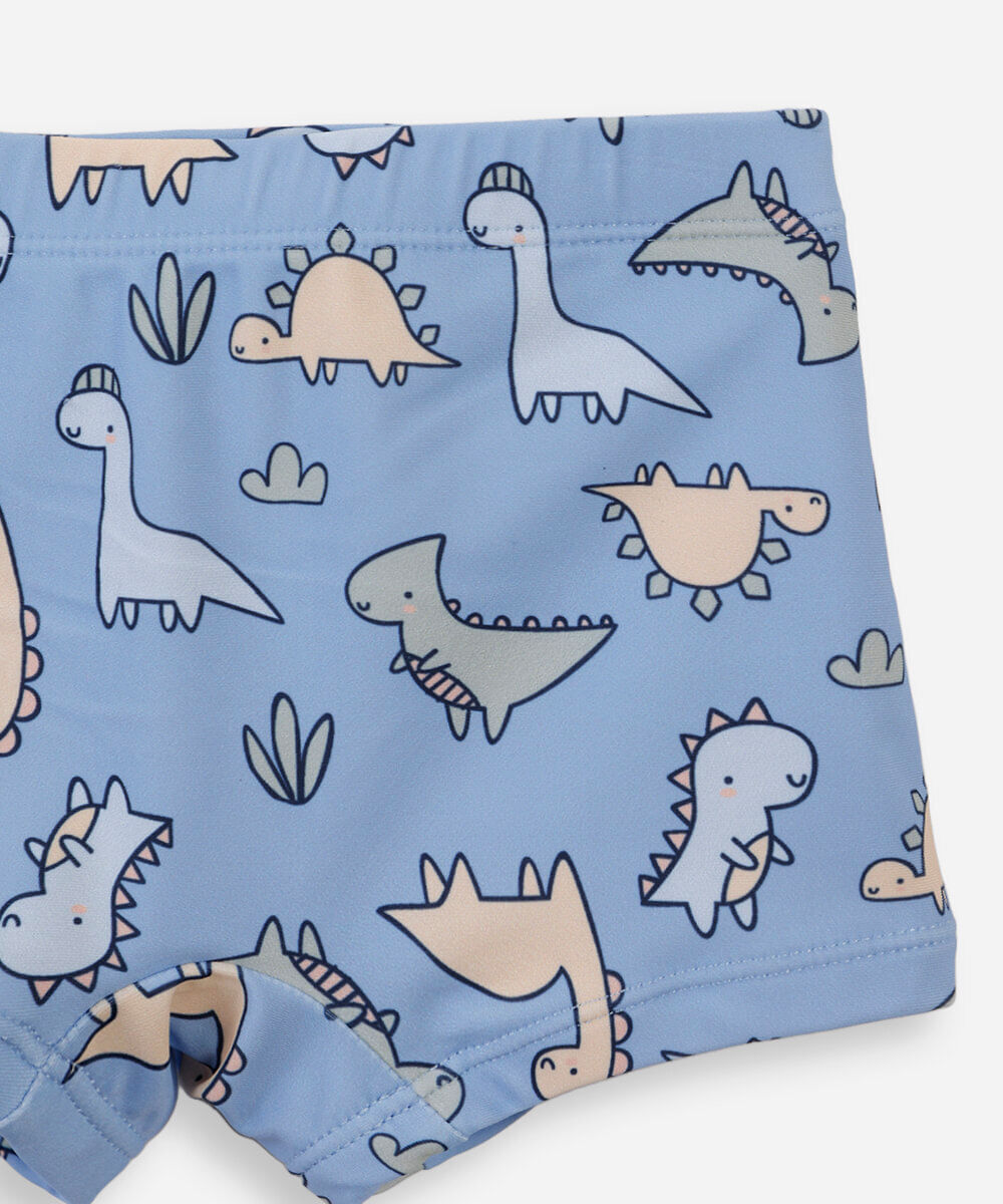 conjunto baby praia dinossauro colorido