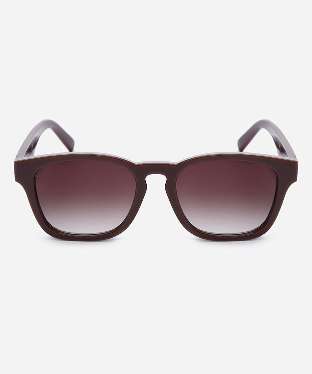 óculos de sol feminino quadrado triton marrom
