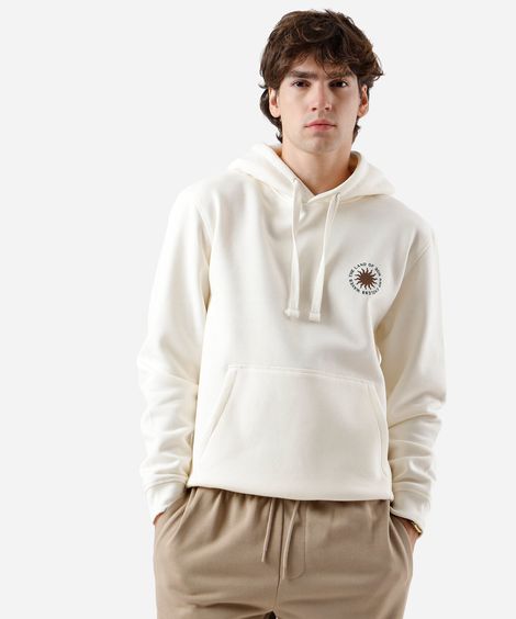 blusão masculino de moletom com capuz estampado off white