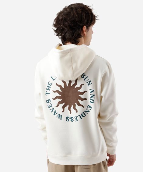 blusão masculino de moletom com capuz estampado off white