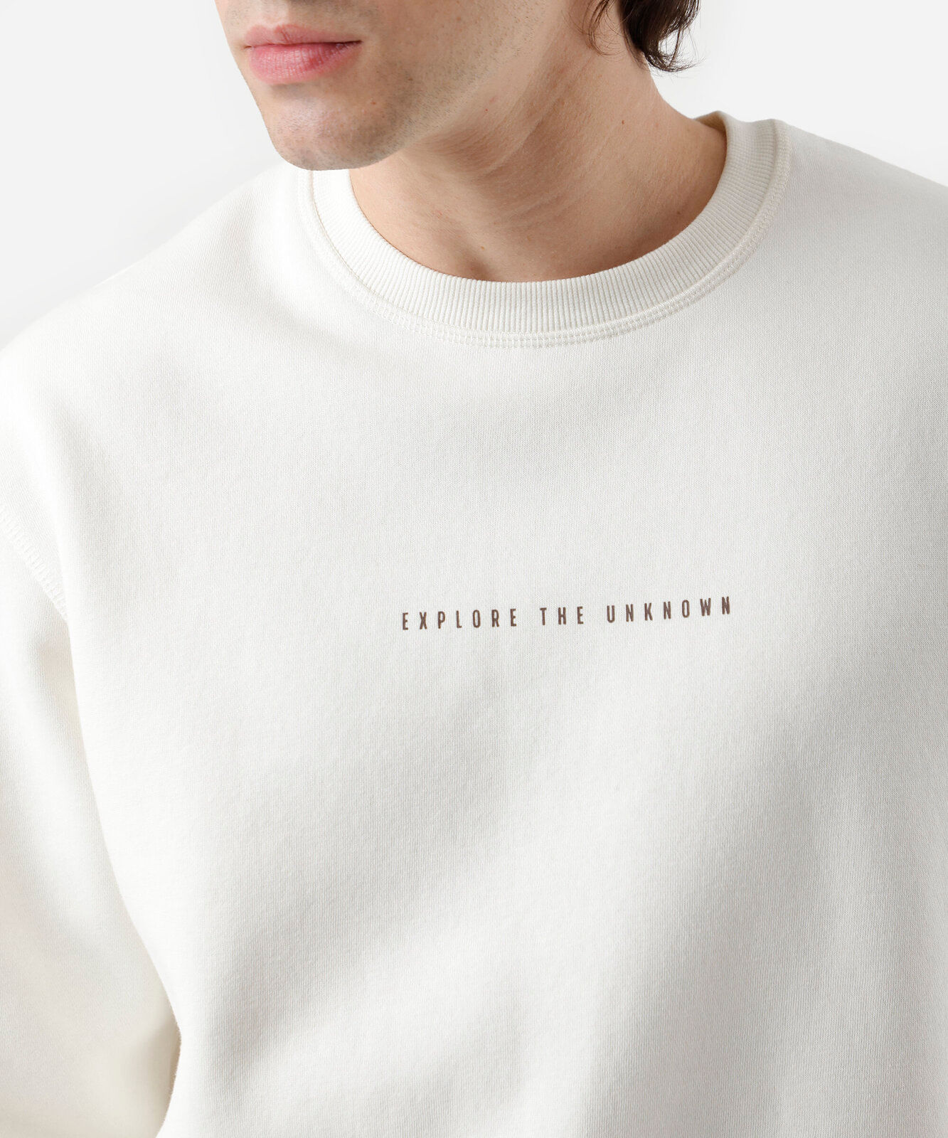 blusão masculino de moletom photoprint off white