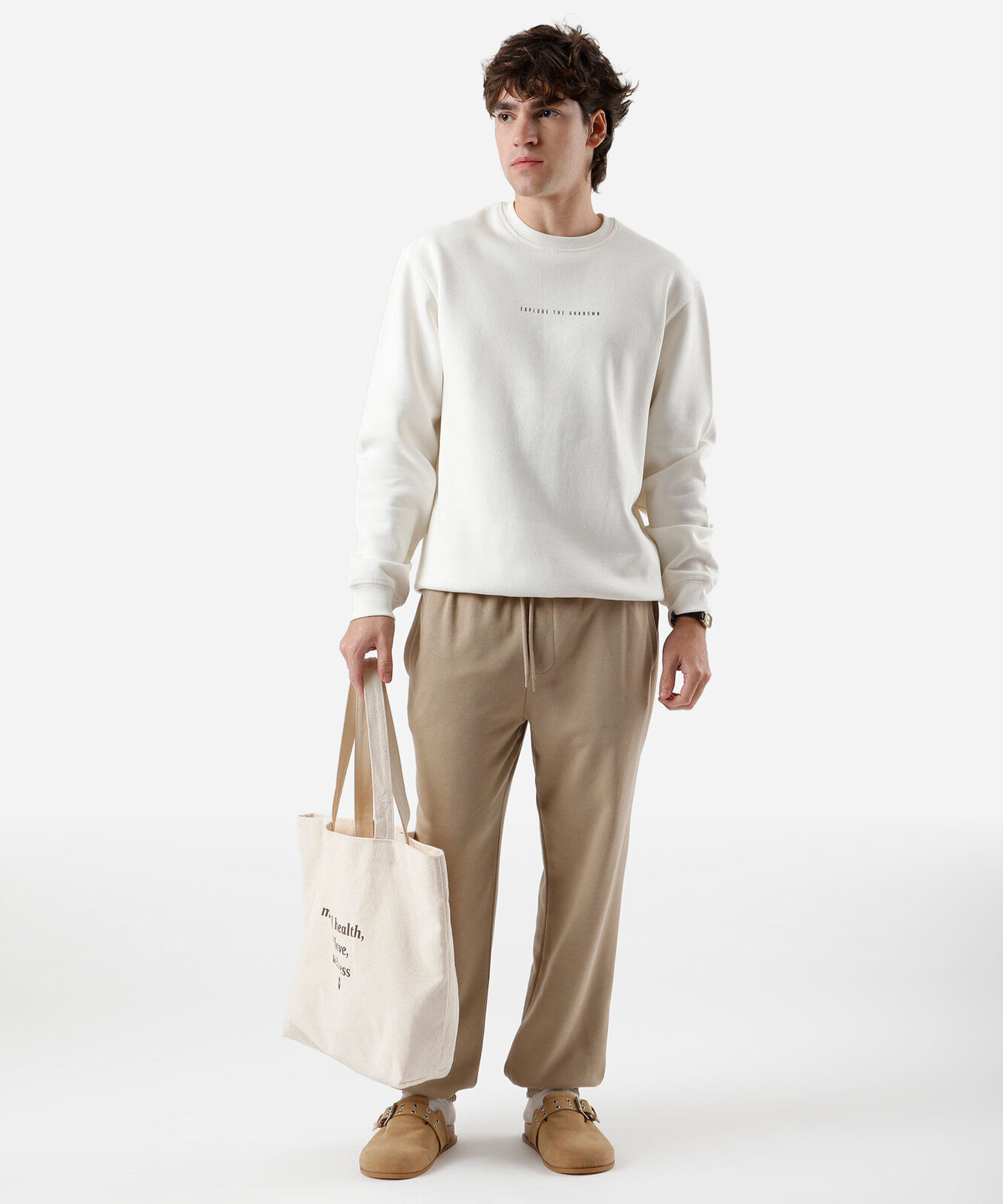 blusão masculino de moletom photoprint off white