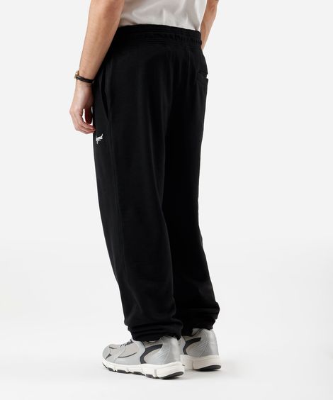 calça jogger masculina de moletom sem felpa preto