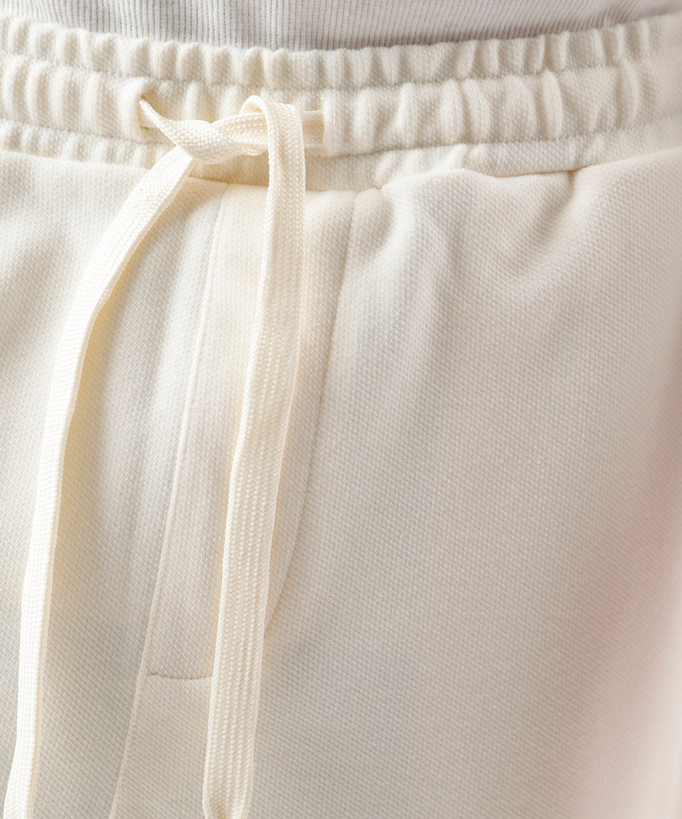 calça reta masculina com viscose cós elástico off white