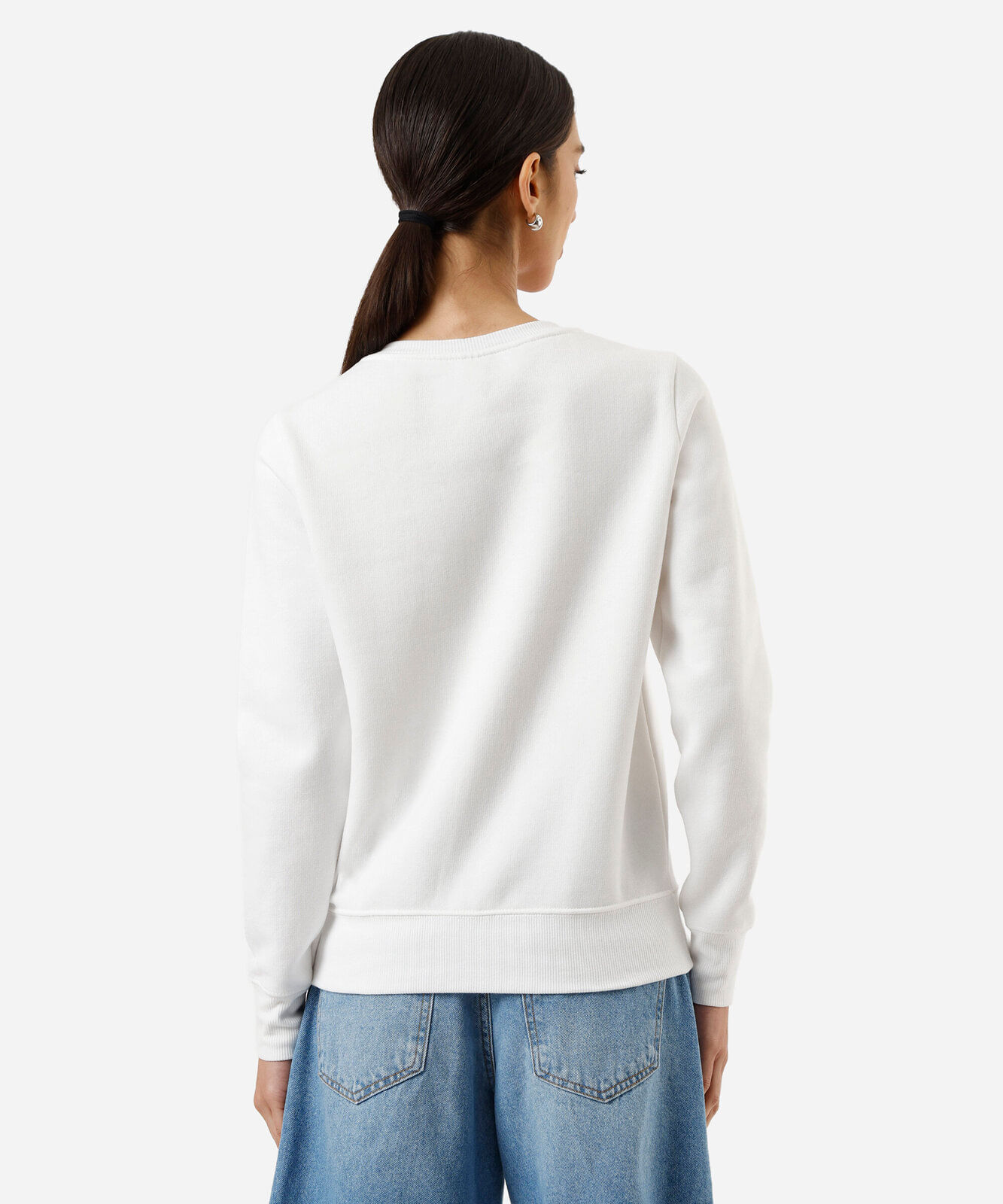 blusão feminino de moletom mafalda off white