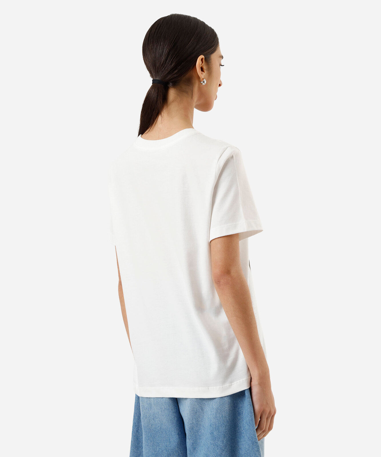 camiseta feminina de algodão paraíso tropical off white
