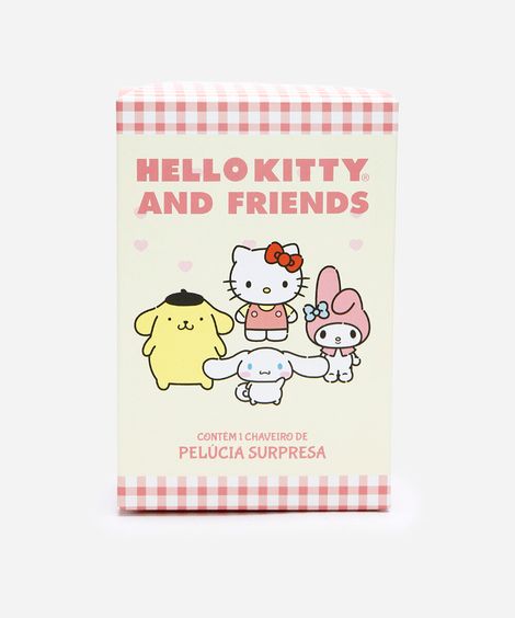 chaveiro surpresa hello kitty e amigos colorido