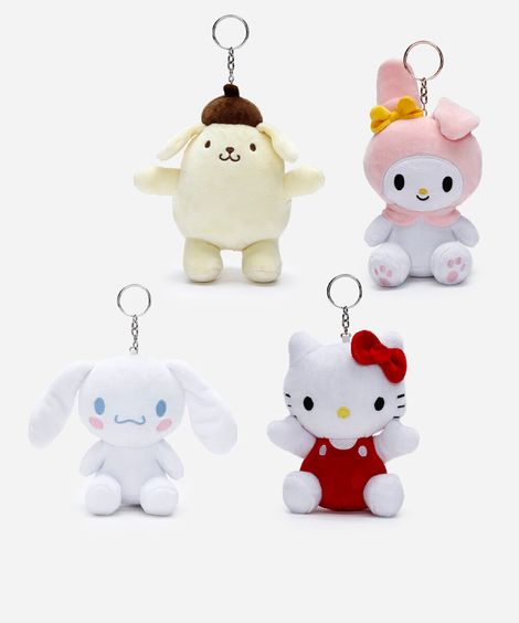 chaveiro surpresa hello kitty e amigos colorido