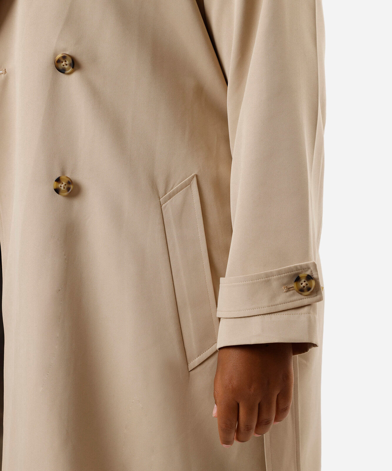 casaco trench coat plus size bege