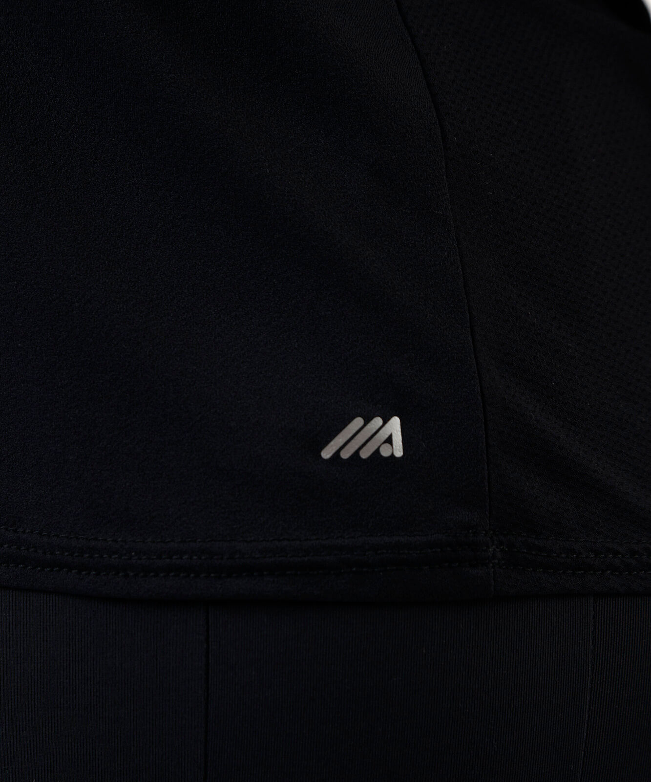 blusa feminina esportiva ace com recorte plus size preta