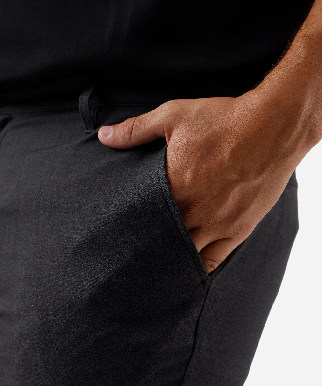 calça alfaiataria masculina cintura média plus size cinza