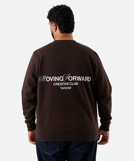 blusão masculino oversized plus size marrom