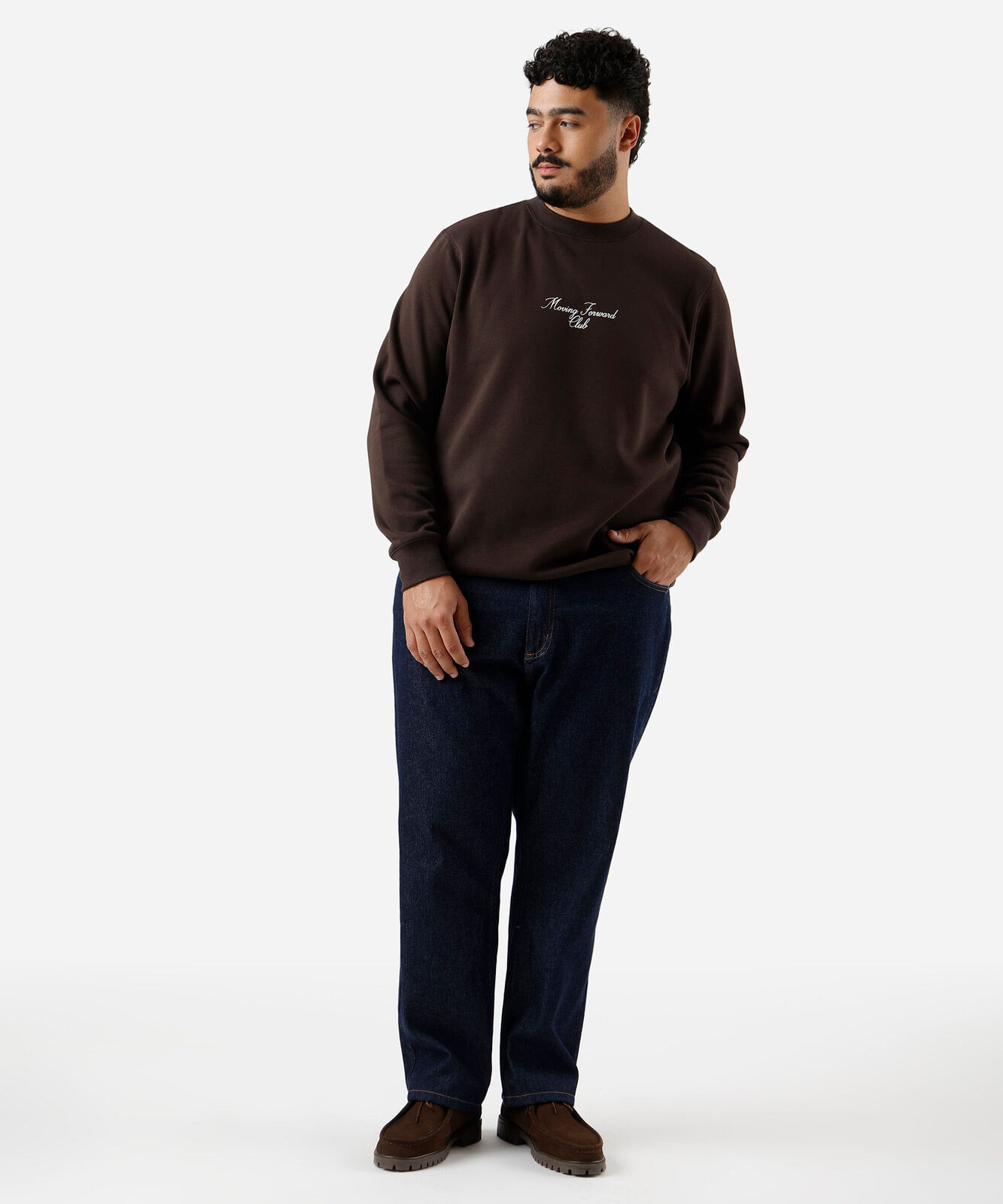 blusão masculino oversized plus size marrom