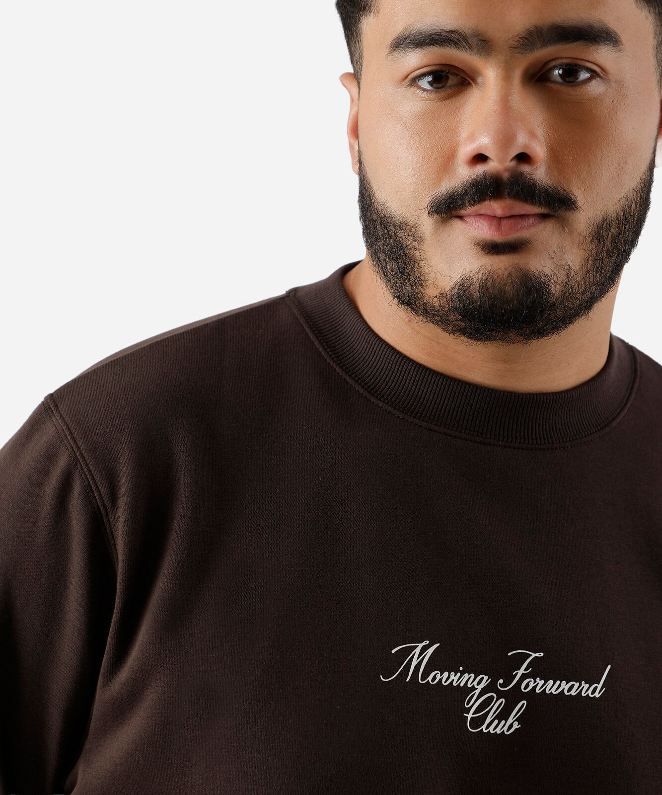 blusão masculino oversized plus size marrom