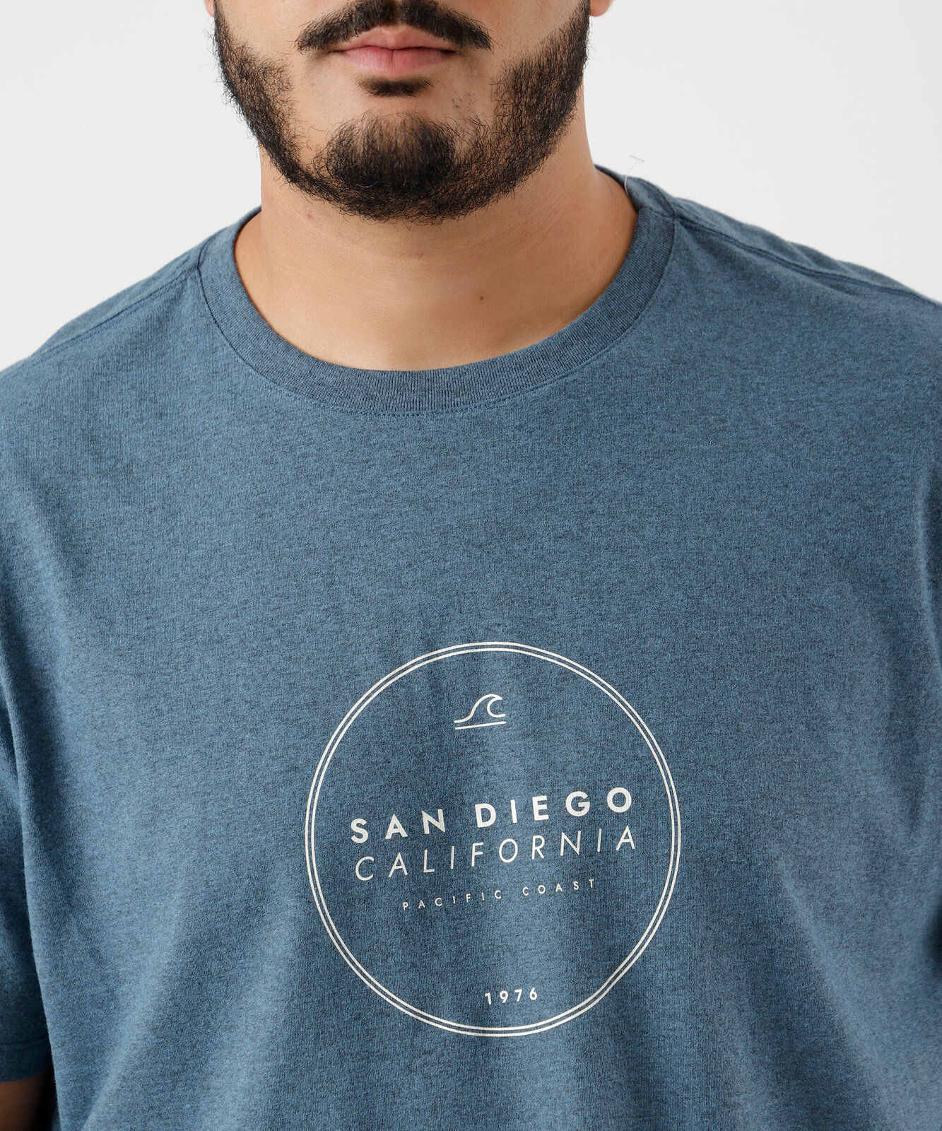 camiseta masculina manga curta san diego azul