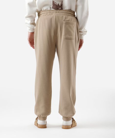 calça masculina jogger moletom bege