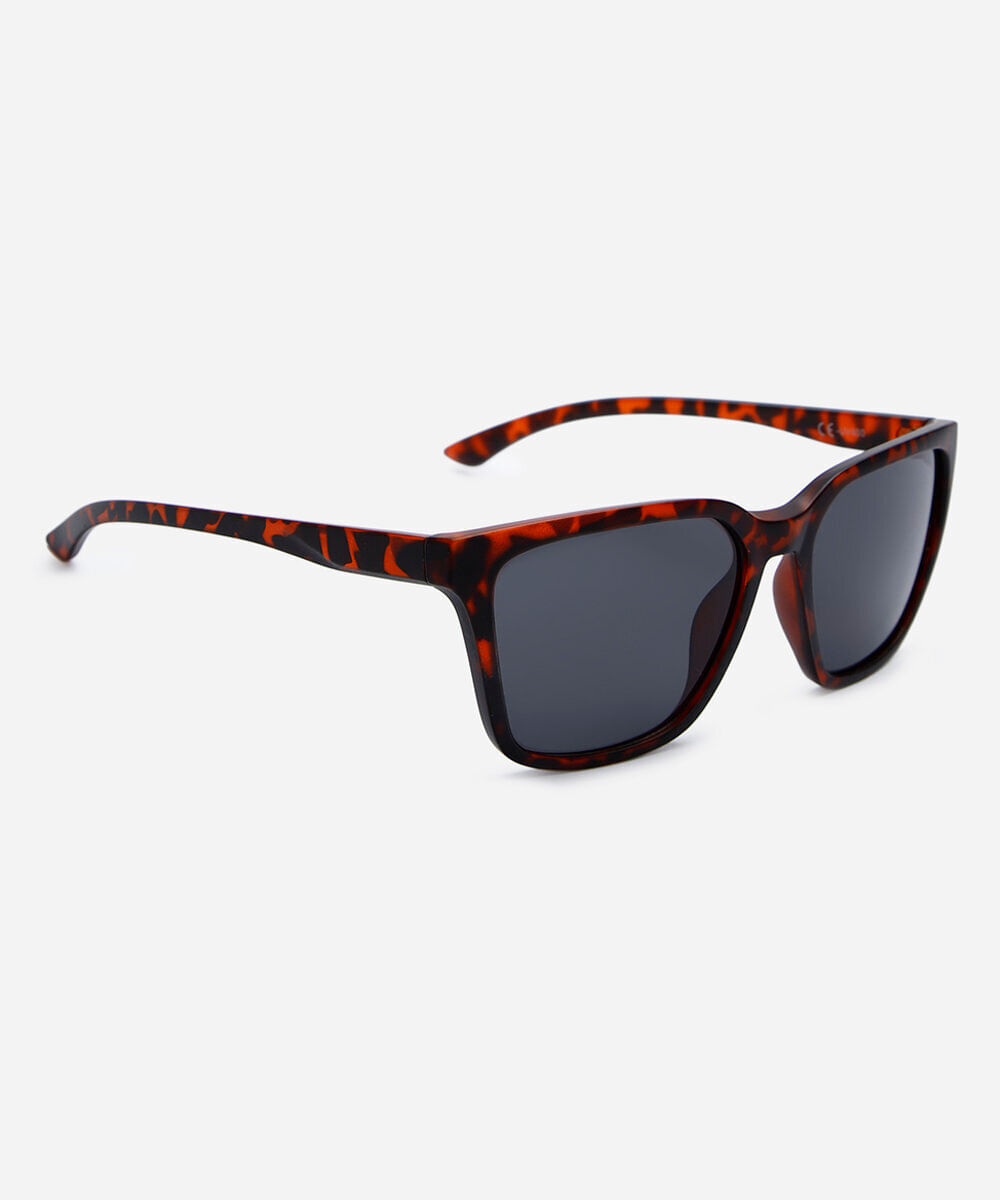 óculos de sol masculino quadrado de acetato colorido
