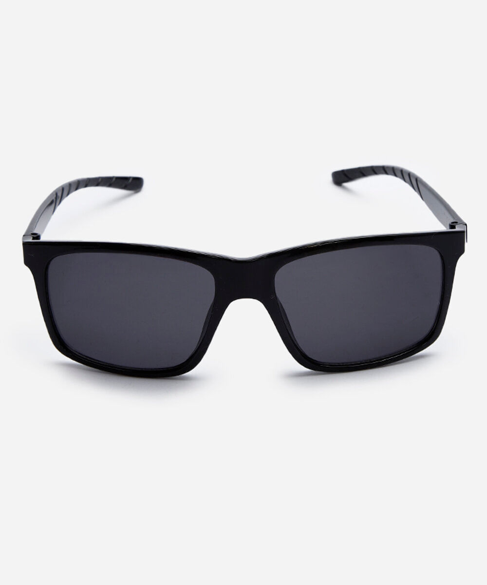 óculos de sol masculino quadrado de acetato triton preto