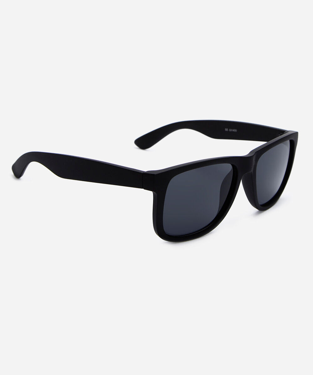 óculos de sol masculino quadrado de acetato preto