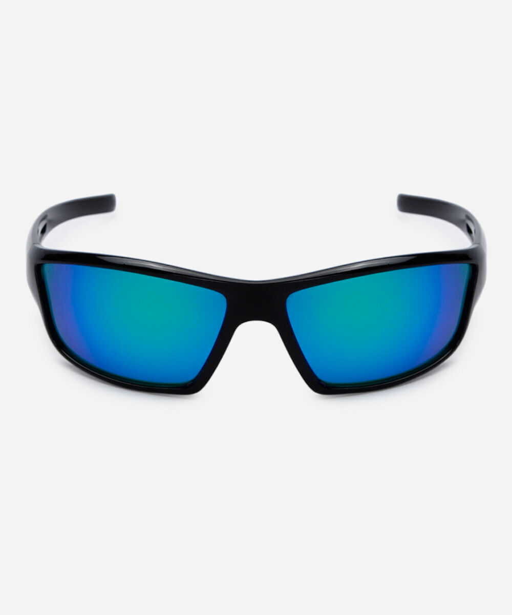 óculos de sol masculino esportivo de acetato preto