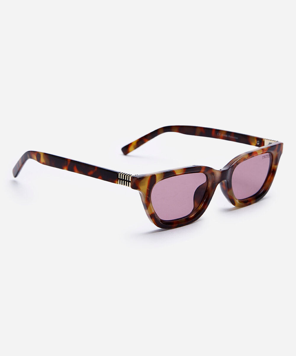 óculos de sol feminino quadrado tartaruga triton marrom