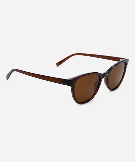 óculos de sol feminino quadrado de acetato marrom