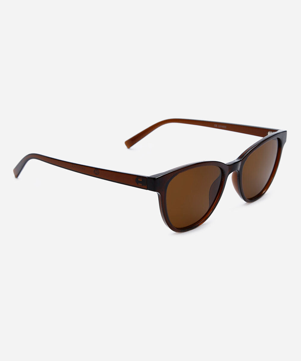 óculos de sol feminino quadrado de acetato marrom