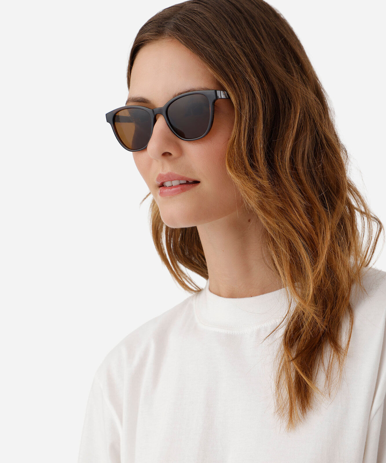 óculos de sol feminino quadrado de acetato marrom