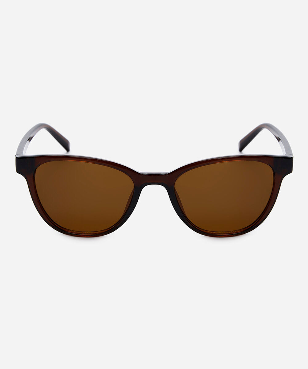 óculos de sol feminino quadrado de acetato marrom