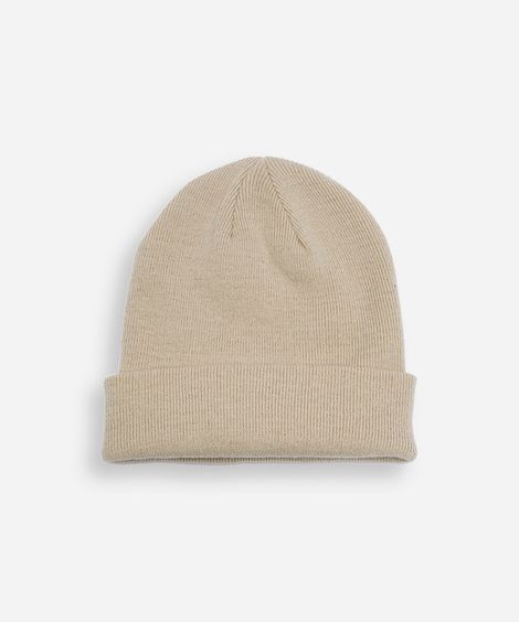 gorro masculino básico bege