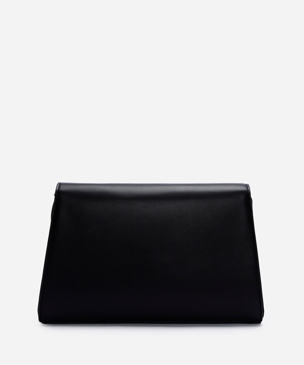 bolsa estruturada crossbody preta