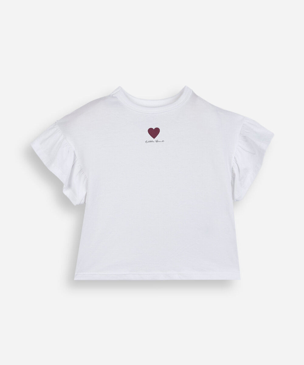 kit de 2 blusas infantis manga curta estampada colorida