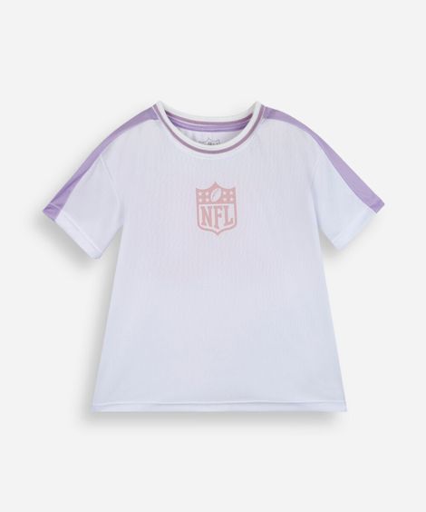 camiseta esportiva infantil nfl off white