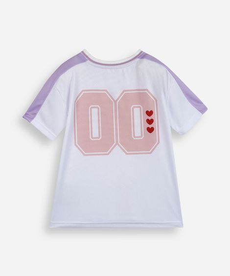 camiseta esportiva infantil nfl off white