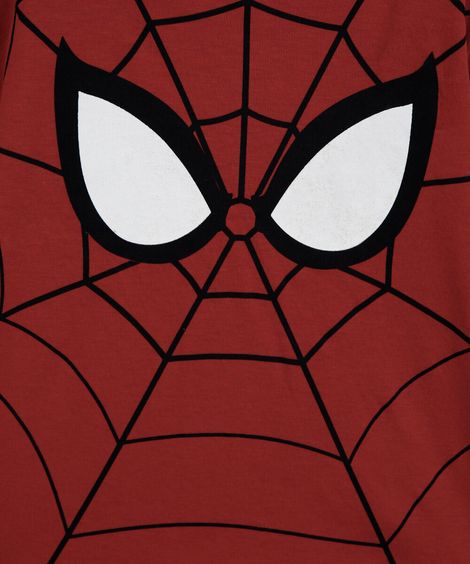 pijama curto infantil homem aranha vermelho